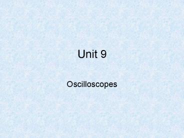 Oscilloscopes