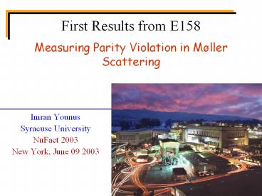 Measuring Parity Violation in M