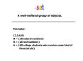 A welldefined group of objects' PowerPoint PPT Presentation