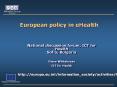 European policy in eHealth PowerPoint PPT Presentation