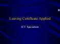 Leaving Certificate Applied PowerPoint PPT Presentation