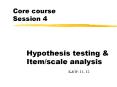 Core course Session 4 PowerPoint PPT Presentation