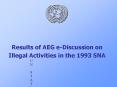 Results of AEG eDiscussion on Illegal Activities in the 1993 SNA PowerPoint PPT Presentation