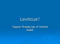 Leviticus PowerPoint PPT Presentation