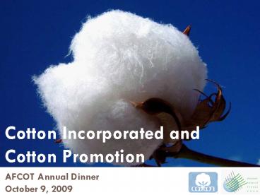 Cotton Incorporated and