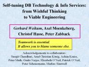 Self-tuning DB Technology