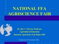 NATIONAL FFA AGRISCIENCE FAIR PowerPoint PPT Presentation