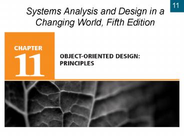 Systems Analysis and Design in a Changing World, Fifth Edition