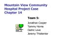 Mountain View Community Hospital Project Case Chapter 14 PowerPoint PPT Presentation