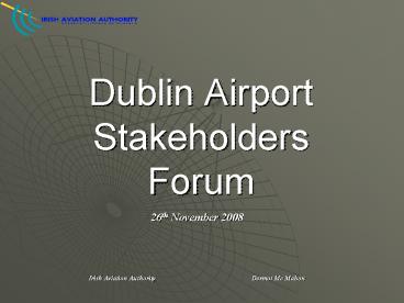 Dublin Airport Stakeholders Forum