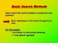 Basic Search Methods PowerPoint PPT Presentation
