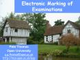 Electronic Marking of Examinations PowerPoint PPT Presentation