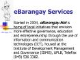 eBarangay Services PowerPoint PPT Presentation