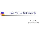 Java Vs Dot Net Security