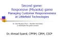 Second game: Responsive (Miyaoka) game Managing Customer Responsiveness at Littlefield Technologies PowerPoint PPT Presentation