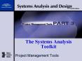 The Systems Analysis Toolkit PowerPoint PPT Presentation