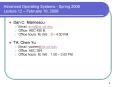 Advanced Operating Systems - Spring 2009 Lecture 12  PowerPoint PPT Presentation