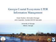 Georgia Coastal Ecosystems LTER Information Management