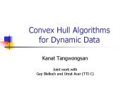Convex Hull Algorithms for Dynamic Data