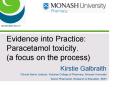 Evidence into Practice: Paracetamol toxicity' a focus on the process PowerPoint PPT Presentation