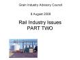 Rail Industry Issues PART TWO PowerPoint PPT Presentation