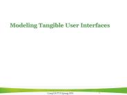 Modeling Tangible User Interfaces