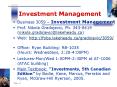 Business 3059 Investment Management PowerPoint PPT Presentation