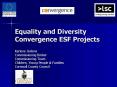 Equality and Diversity Convergence ESF Projects PowerPoint PPT Presentation