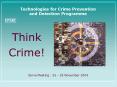 Technologies for Crime Prevention and Detection Programme PowerPoint PPT Presentation