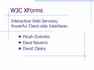 W3C XForms