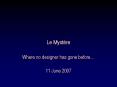 Le Mystre PowerPoint PPT Presentation