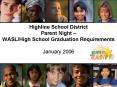 Highline School District Parent Night WASLHigh School Graduation Requirements January 2006 PowerPoint PPT Presentation