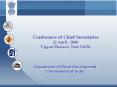 Conference of Chief Secretaries PowerPoint PPT Presentation