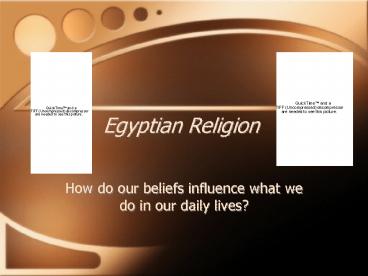 Egyptian Religion