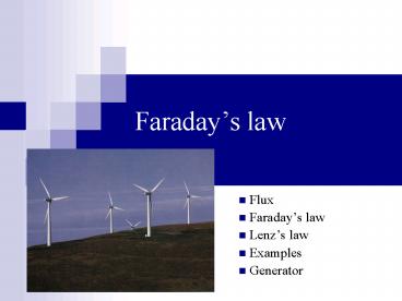 Faradays law