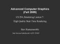 Advanced%20Computer%20Graphics%20(Fall%202009) PowerPoint PPT Presentation