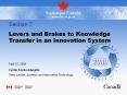 Levers and Brakes to Knowledge Transfer in an Innovation System PowerPoint PPT Presentation