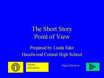 The Short Story Point of View