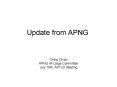 Update from APNG PowerPoint PPT Presentation