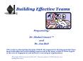 Building Effective Teams PowerPoint PPT Presentation