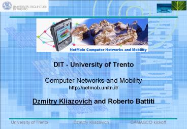 DIT - University of Trento