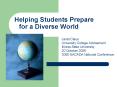 Helping Students Prepare for a Diverse World PowerPoint PPT Presentation