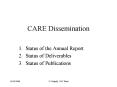 CARE Dissemination PowerPoint PPT Presentation