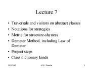 Traversals and visitors on abstract classes