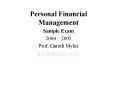 Personal Financial Management PowerPoint PPT Presentation