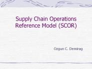 Supply Chain Operations Reference Model (SCOR)