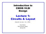 Introduction to CMOS VLSI Design Lecture 1: Circuits