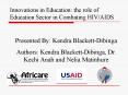 Innovations in Education: the role of Education Sector in Combating HIVAIDS PowerPoint PPT Presentation