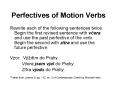 Perfectives of Motion Verbs PowerPoint PPT Presentation