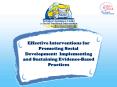 Effective Interventions for Promoting Social Development: Implementing and Sustaining Evidence-Based Practices PowerPoint PPT Presentation